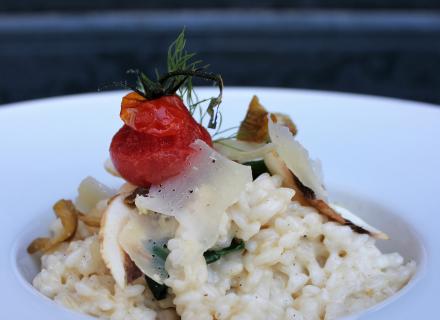 Silky risotto
